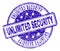 Scratched Textured UNLIMITED SECURITY Stamp Seal