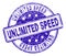 Scratched Textured UNLIMITED SPEED Stamp Seal