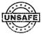 Scratched Textured UNSAFE Stamp Seal