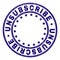 Scratched Textured UNSUBSCRIBE Round Stamp Seal