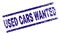 Scratched Textured USED CARS WANTED Stamp Seal