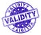 Scratched Textured VALIDITY Stamp Seal