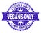 Scratched Textured VEGANS ONLY Stamp Seal with Ribbon