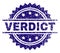 Scratched Textured VERDICT Stamp Seal