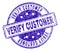 Scratched Textured VERIFY CUSTOMER Stamp Seal