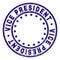 Scratched Textured VICE PRESIDENT Round Stamp Seal