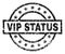 Scratched Textured VIP STATUS Stamp Seal