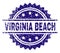 Scratched Textured VIRGINIA BEACH Stamp Seal