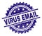 Scratched Textured VIRUS EMAIL Stamp Seal