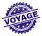 Scratched Textured VOYAGE Stamp Seal