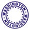 Scratched Textured WASHINGTON Round Stamp Seal