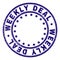 Scratched Textured WEEKLY DEAL Round Stamp Seal