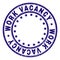 Scratched Textured WORK VACANCY Round Stamp Seal