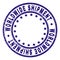 Scratched Textured WORLDWIDE SHIPMENT Round Stamp Seal