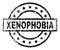 Scratched Textured XENOPHOBIA Stamp Seal