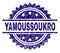 Scratched Textured YAMOUSSOUKRO Stamp Seal