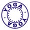 Scratched Textured YOGA Round Stamp Seal