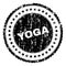 Scratched Textured YOGA Stamp Seal
