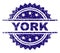 Scratched Textured YORK Stamp Seal