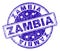 Scratched Textured ZAMBIA Stamp Seal