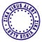Scratched Textured ZIKA VIRUS ALERT Round Stamp Seal