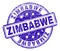 Scratched Textured ZIMBABWE Stamp Seal