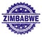 Scratched Textured ZIMBABWE Stamp Seal