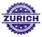 Scratched Textured ZURICH Stamp Seal