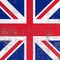 Scratched United Kingdom flag