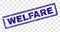 Scratched WELFARE Rectangle Stamp