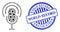 Scratched World Record Stamp Seal and Infection Podcast Composition Icon