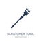 Scratcher tool icon. Trendy flat vector Scratcher tool icon on w