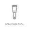 Scratcher tool linear icon. Modern outline Scratcher tool logo c