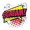 Scream! Comic Speech Bubble. Vector Eps 10.