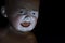 Screaming child doll head for halloween night