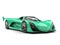 Screaming green modern race concept super car