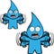 Screaming waterdrop cartoon pack kawaii expression pack