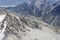 Scree slopes in Jollie river valley at Gamack range,  New Zealand