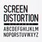 Screen distortion alphabet