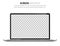 Screen mockup. Laptop with blank screen for design