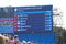 Screen showing results of men\'s rowing event at Rio2016