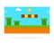 Screenshot of a retro computer game vector icon flat isolated.