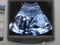 A screenshot of the ultrasound screen in blue tones, where you can see the body and skeleton of the baby. Calendar in the