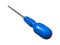 Screwdriver Blue Handle Isolated