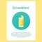 Screwdriver cocktail drink in circle icon