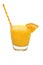 Screwdriver Drink, Orange Wedge, Swizzle Stick