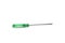 The Screwdriver handle green on a white background,with clipping path