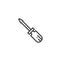 Screwdriver work tool line icon