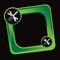 Screwdriver and wrench on green tilted web icon