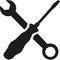 Screwdriver wrench symbol